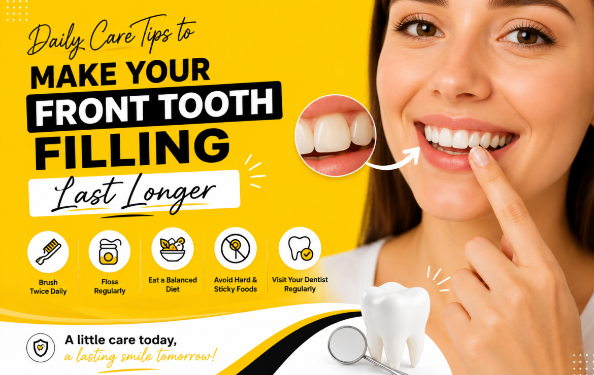 Daily Care Tips to Make Your Front Tooth Filling Last Longer